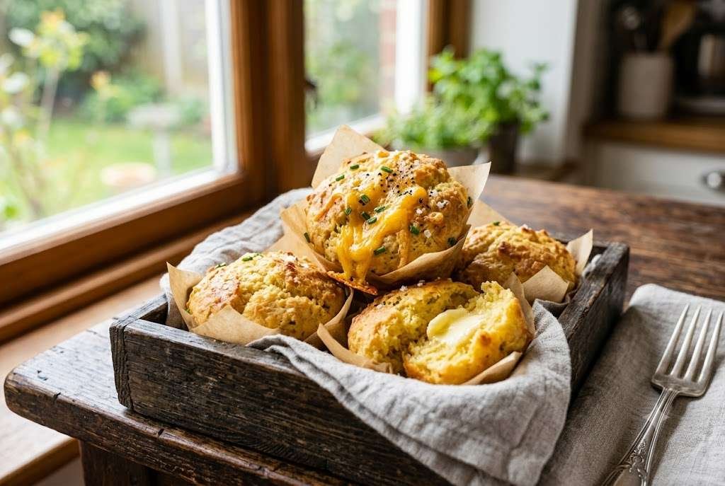 Cheddar Cornbread Muffins