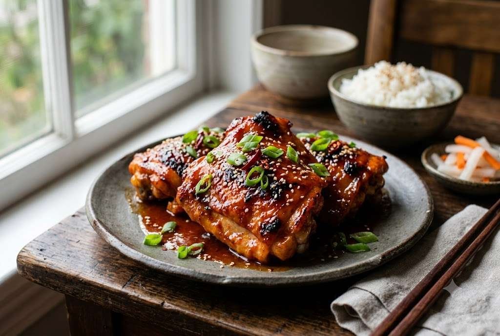 Gochujang Glazed Chicken Thighs
