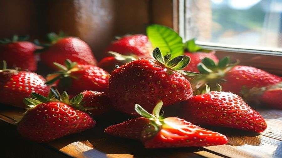 Step 1 — Reduce the strawberries