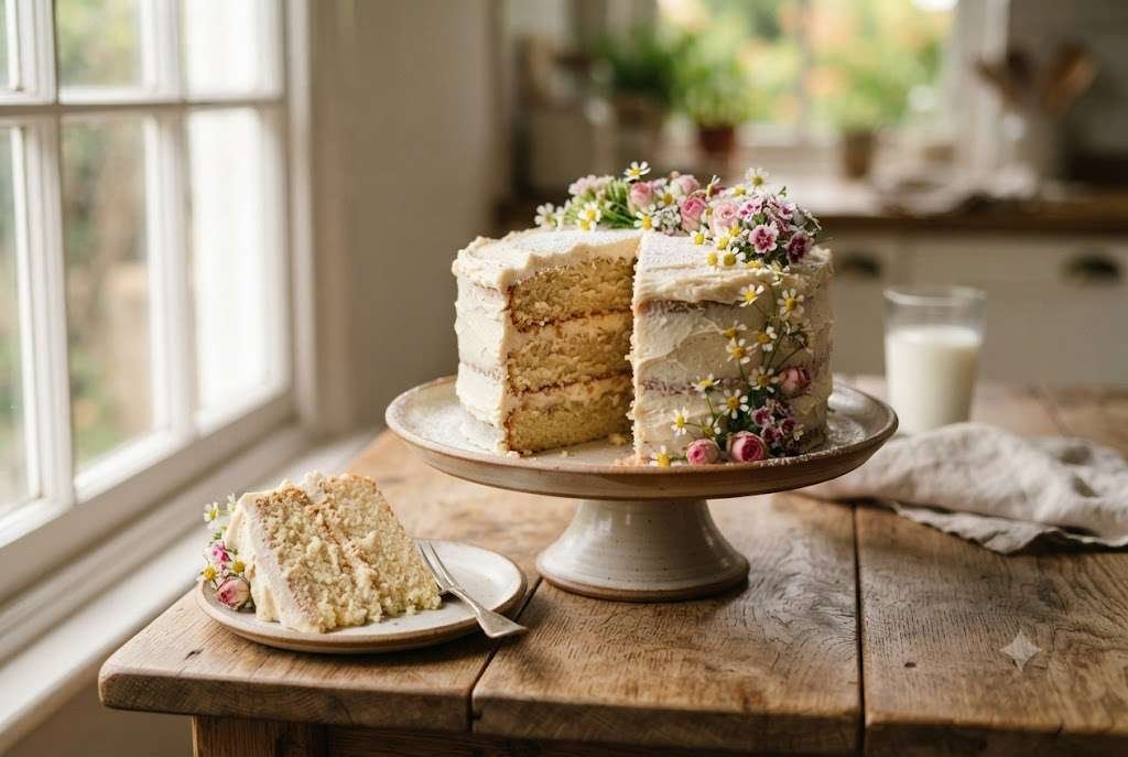 Moist One-Bowl Vanilla Layer Cake